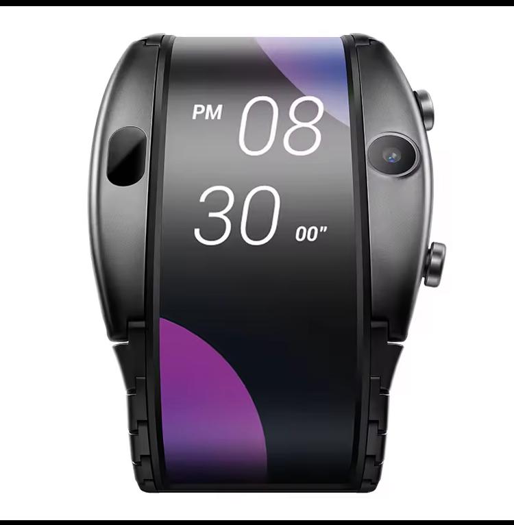 Nubia Alpha Smartwatch | Foldable OLED Display | eSIM Calling | Futuristic Wearable Watch